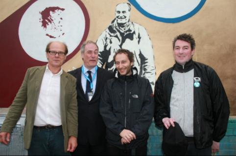 Lord Michael Bates at the london Art Wall